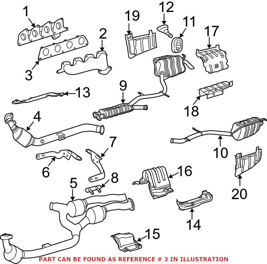 Mercedes Exhaust Manifold Gasket 2731420180